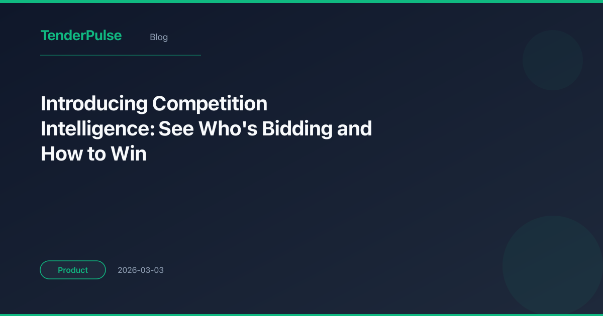 Competition Intelligence: See Who's Bidding